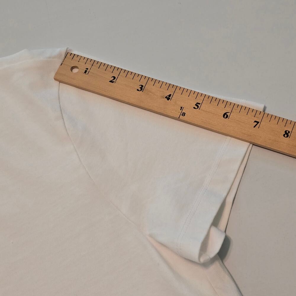 Madewell The Perfect Crewneck Tee Allday Jersey Womens S White 100% Cotton NWT - Picture 7 of 9